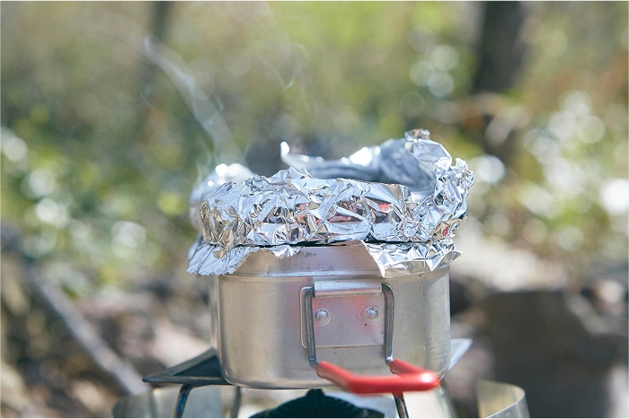 スモークチップから煙が出てきた