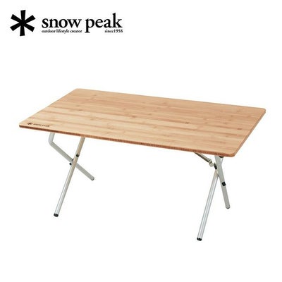 snow peak スノーピーク ワンアクションローテーブル竹｜SUNDAY 