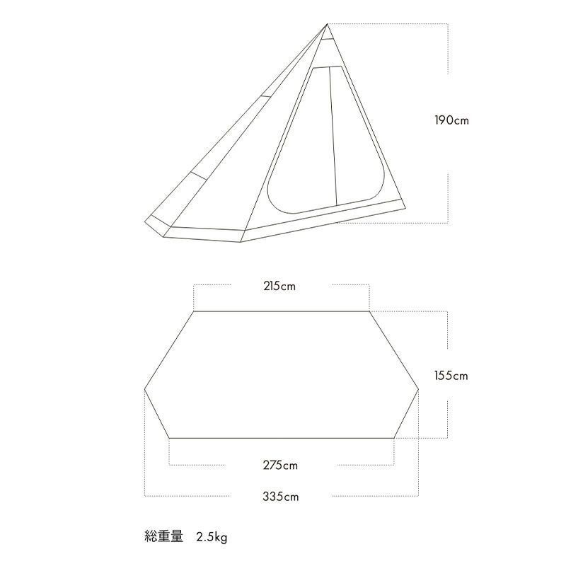 ZANEARTS ゼインアーツ ギギ1 インナーテント｜SUNDAY MOUNTAIN