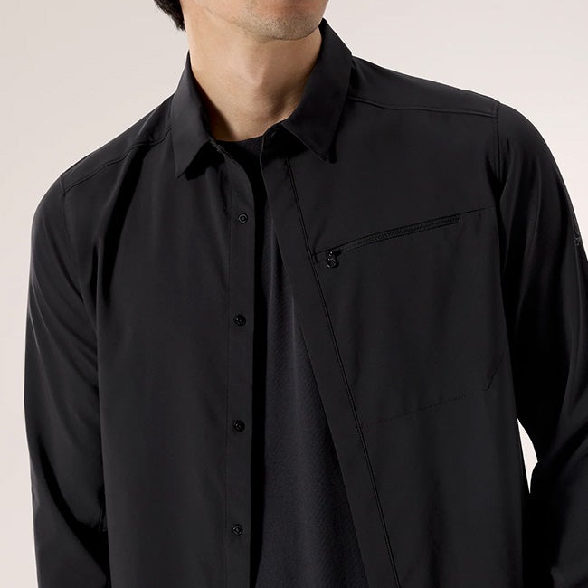 【HALさん専用】arc'teryx スカイラインシャツ　ブラック　モード　比翼 ARC'TERYX アークテリクス スカイラインLSシャツ メンズ｜SUNDAY