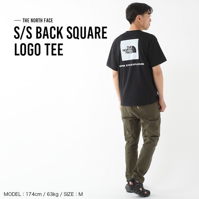 THE NORTH FACE ノースフェイス S/SバックスクエアロゴTee メンズ