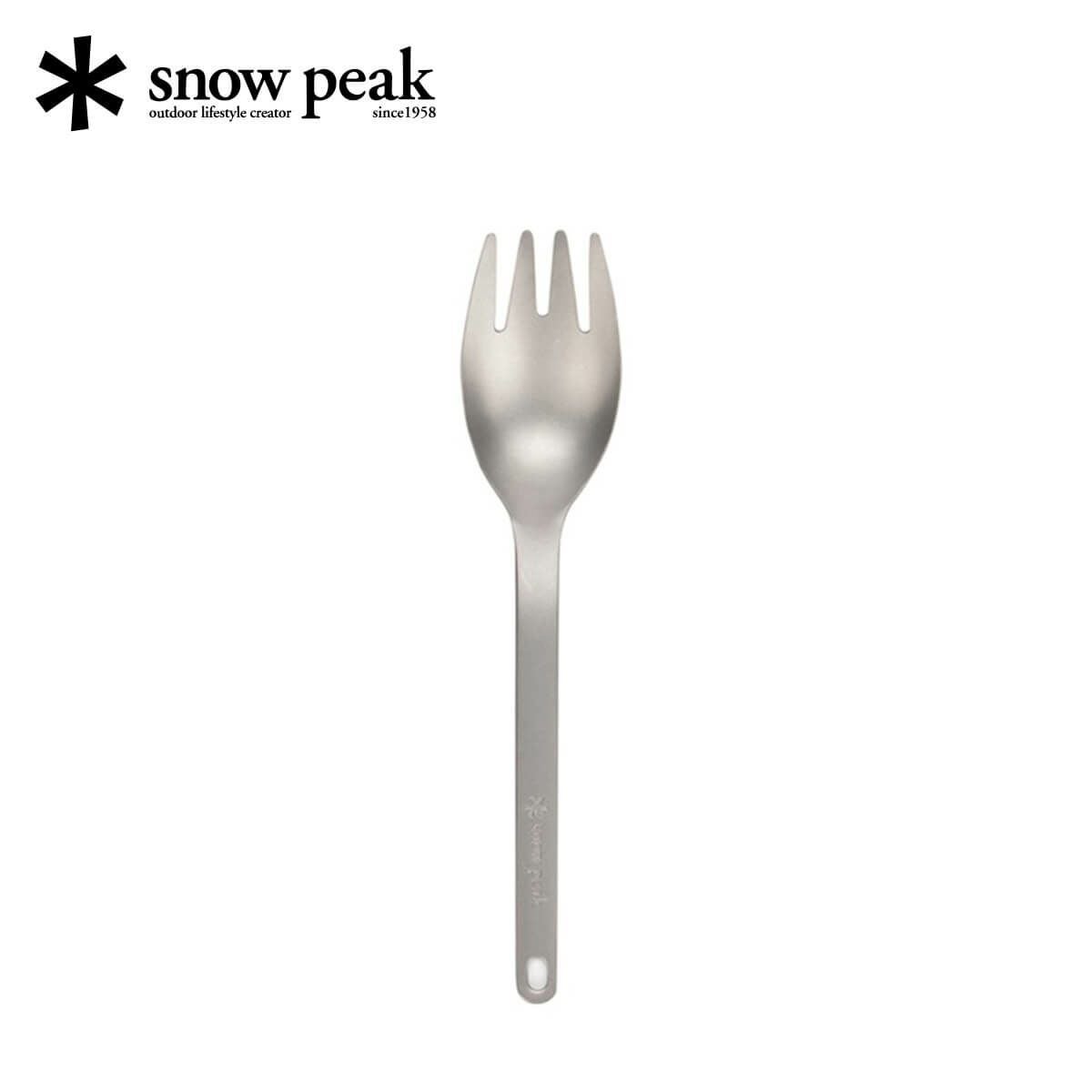 snow peak スノーピーク チタン 先割れスプーン｜SUNDAY MOUNTAIN