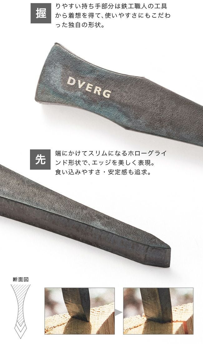 【新品・未使用】ドベルグ クサビ【DVERG】 Amazon | DVERG ドベルグ クサビ 薪割り 鉄 日本製 焚き火 | おの