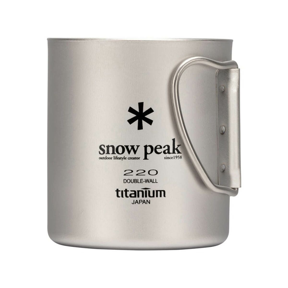 snow peak スノーピーク チタン ダブルマグ 220 フォールディング