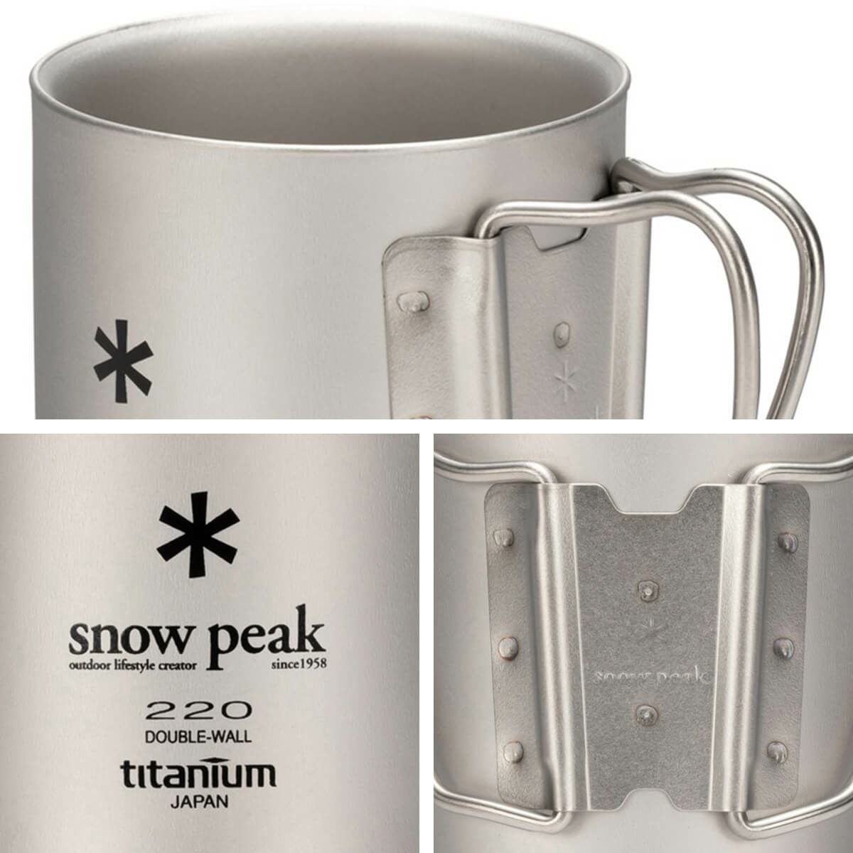 snow peak スノーピーク チタン ダブルマグ 220 フォールディング