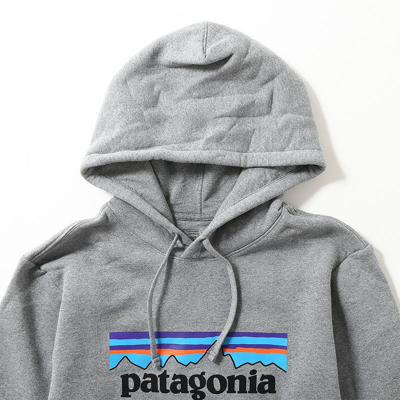 patagonia グレー ジップアップフーディ patagonia（パタゴニア） ワンポイントジップアップパーカー S グレー