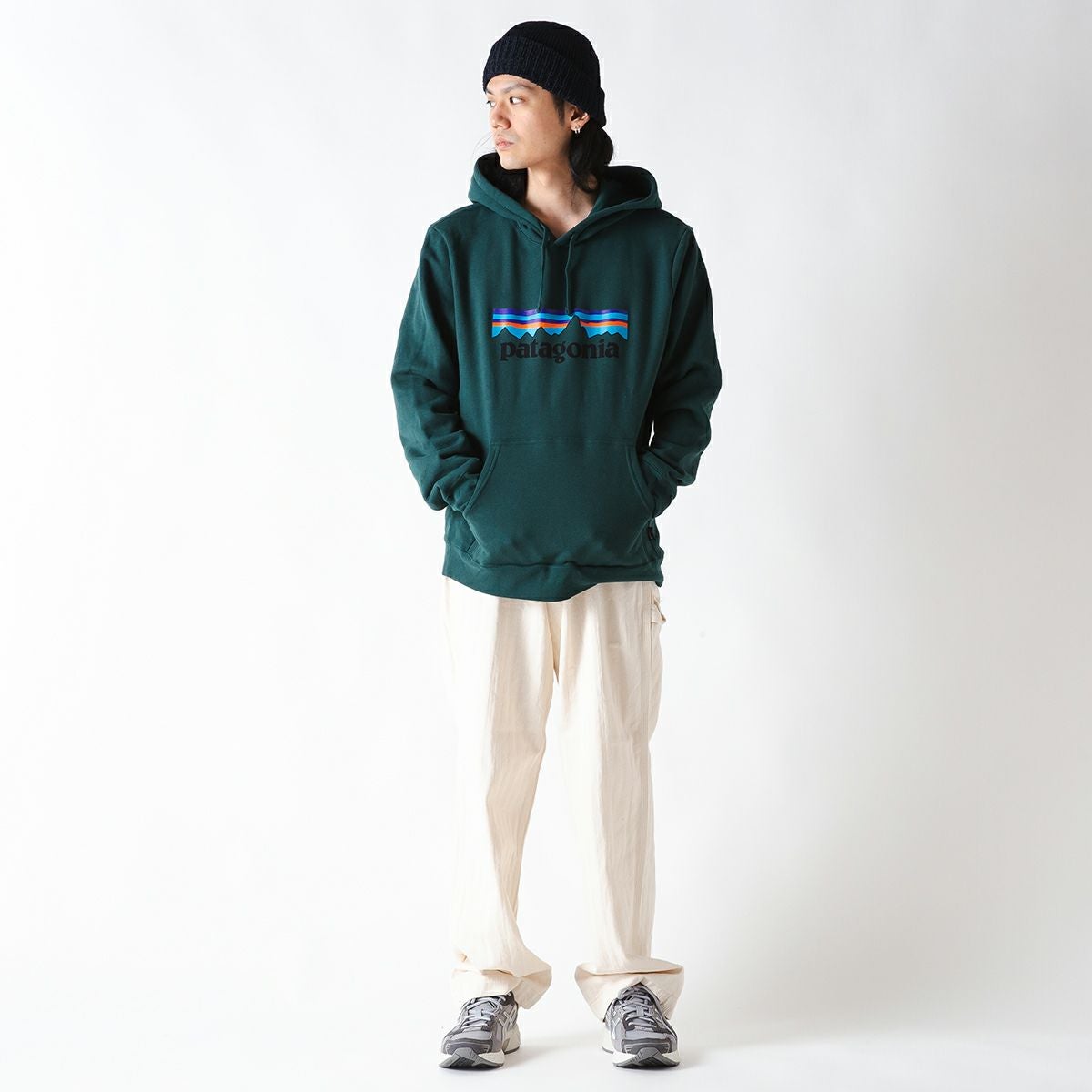 patagonia パタゴニア P-6ロゴアップライザルフーディ メンズ｜SUNDAY