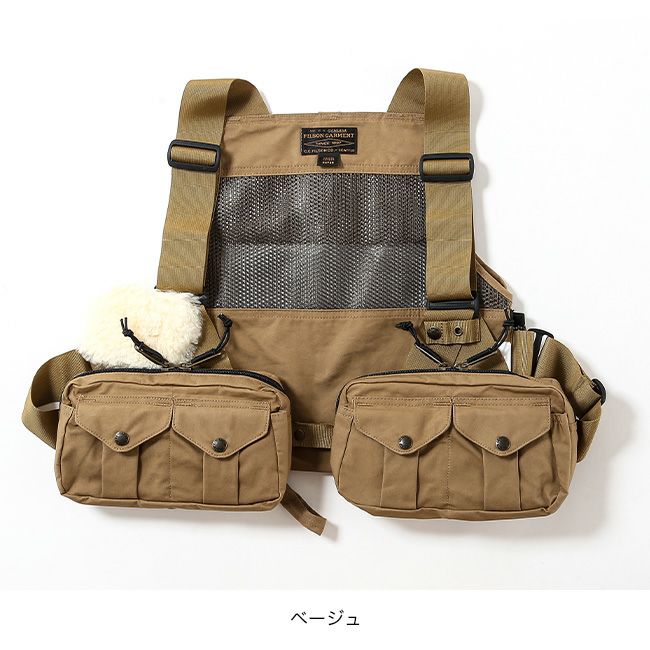 澪*い様 【USA製】FILSON フィルソン フィッシングベスト S スタイル FILSON フィルソン メッシュフィッシングストラップベスト｜SUNDAY