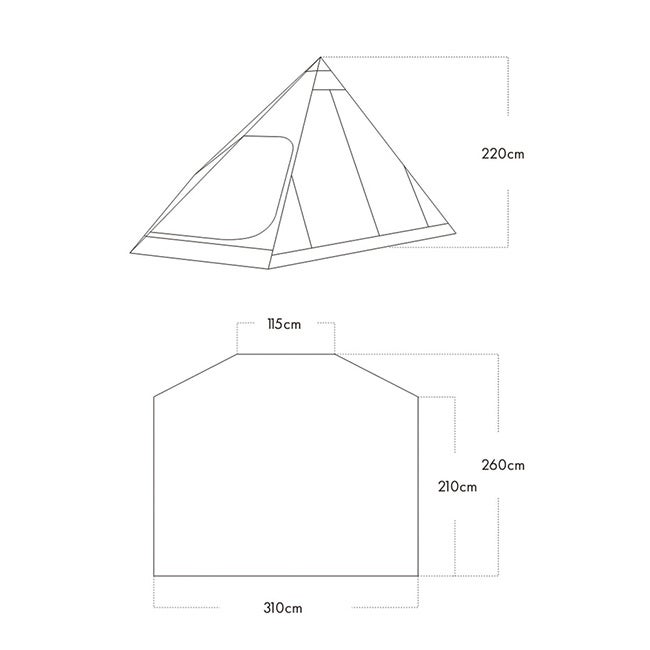 ZANEARTS ゼインアーツ ギギ2 インナーテント｜SUNDAY MOUNTAIN