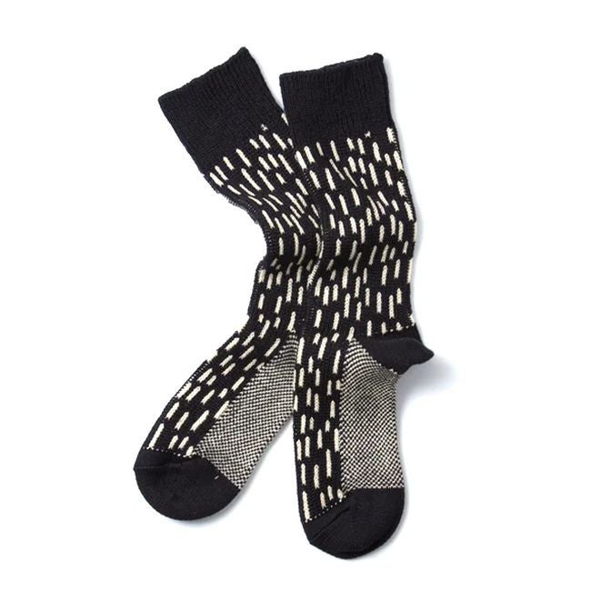 ROTOTO ロトト レインドロップクルーソックス