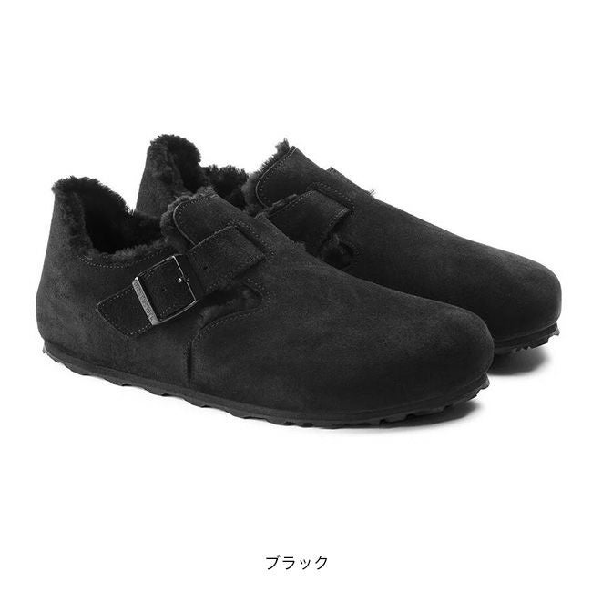 未使用級　ビルケンシュトック　ロンドン　ファー　ブラック　スエード　2016 BIRKENSTOCK ビルケンシュトック ロンドンシアリングLEVE スエード
