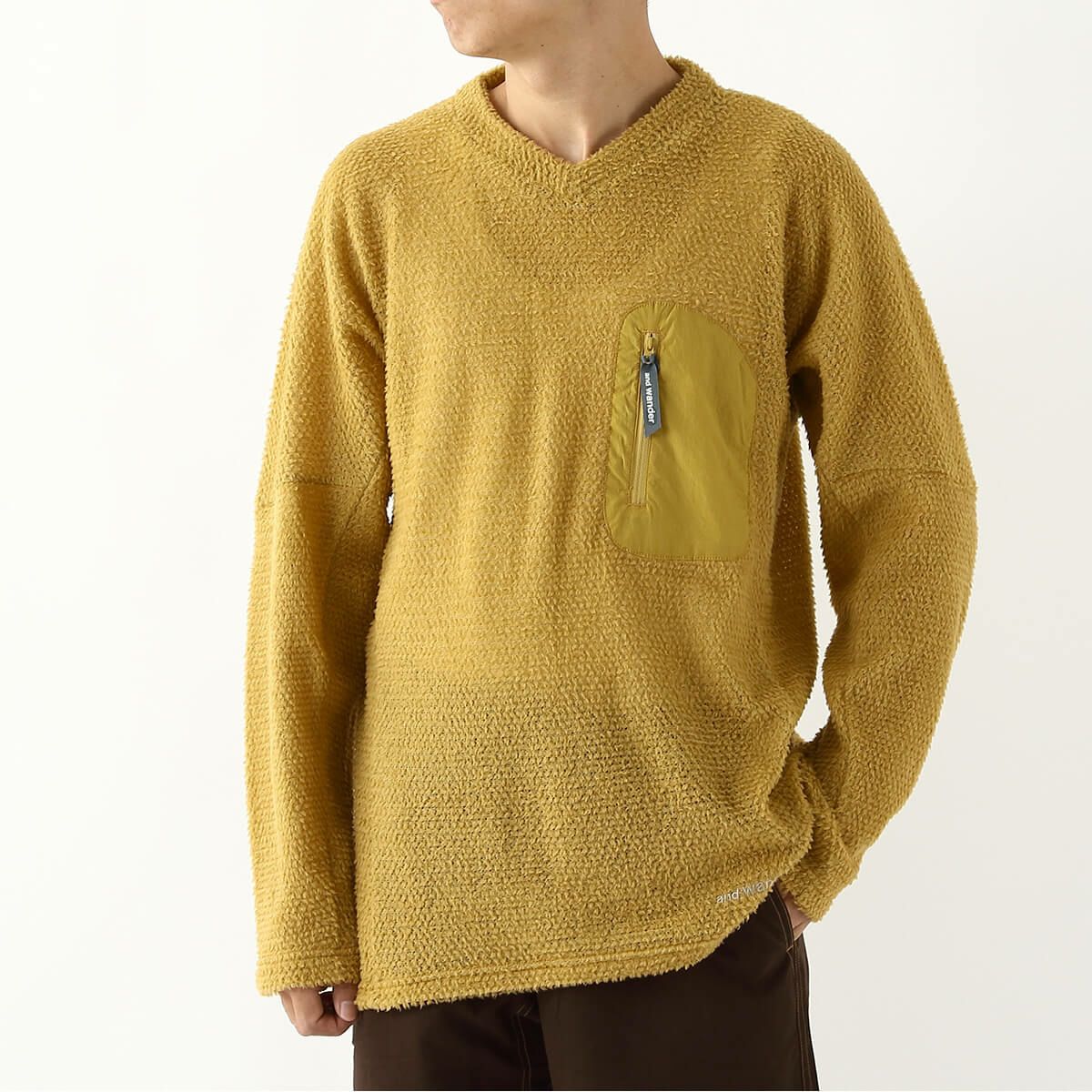 and wander アンドワンダー アルファダイレクトプルオーバー｜SUNDAY