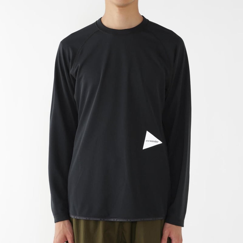 and wander アンドワンダー ドライジャージーラグランLS T