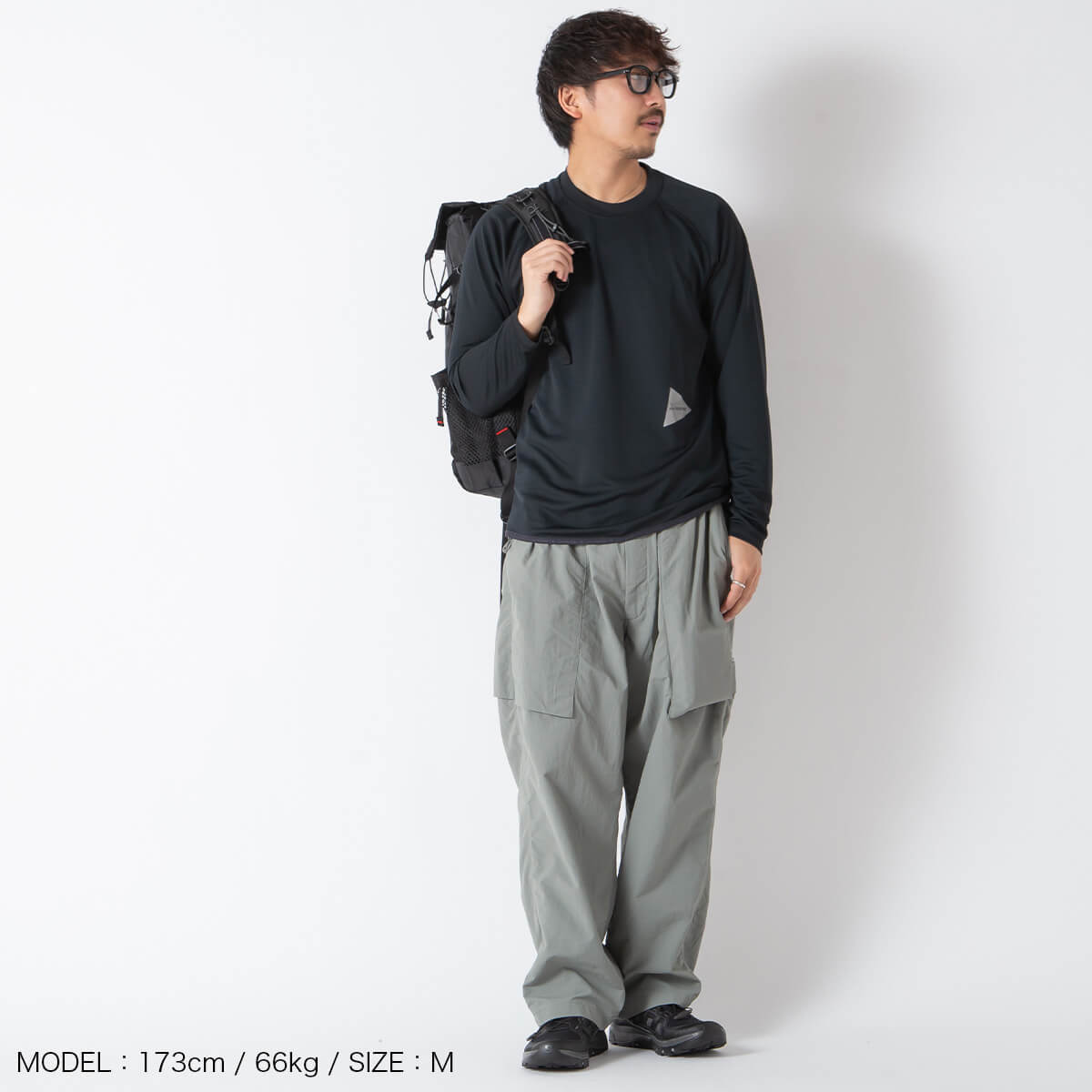 and wander アンドワンダー ドライジャージーラグランLS T｜SUNDAY