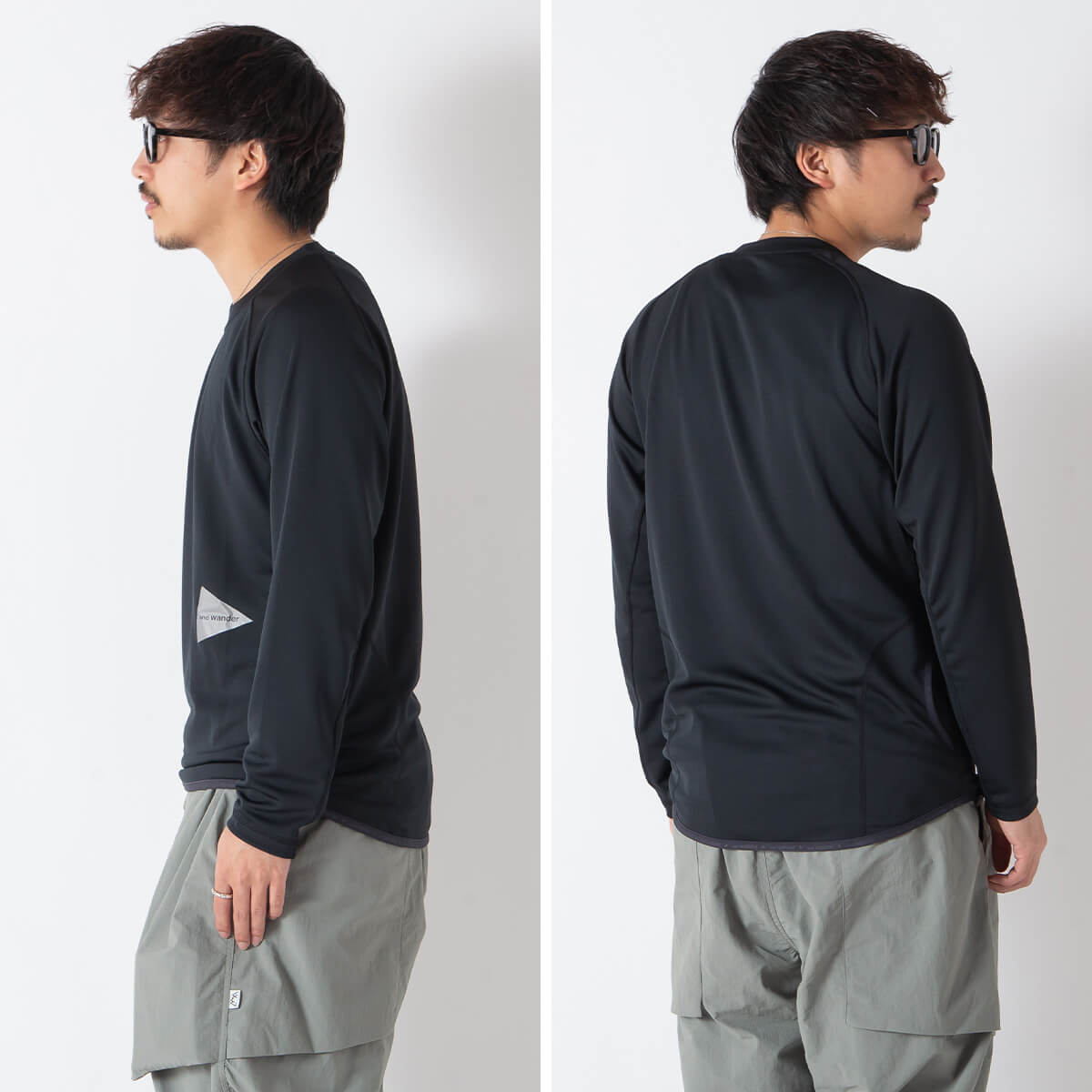 and wander アンドワンダー ドライジャージーラグランLS T｜SUNDAY