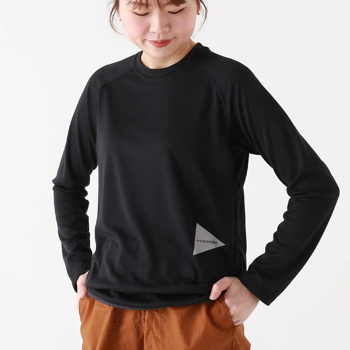 and wander アンドワンダー ドライジャージーラグランLS T｜SUNDAY