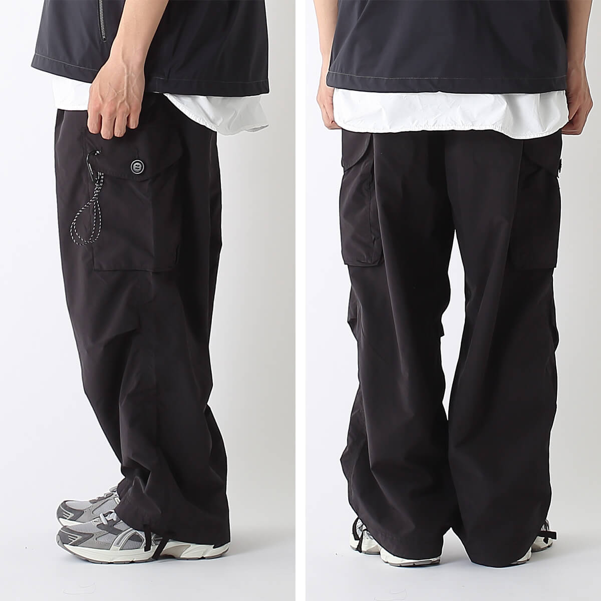 and wander アンドワンダー オーバーサイズカーゴパンツ｜SUNDAY