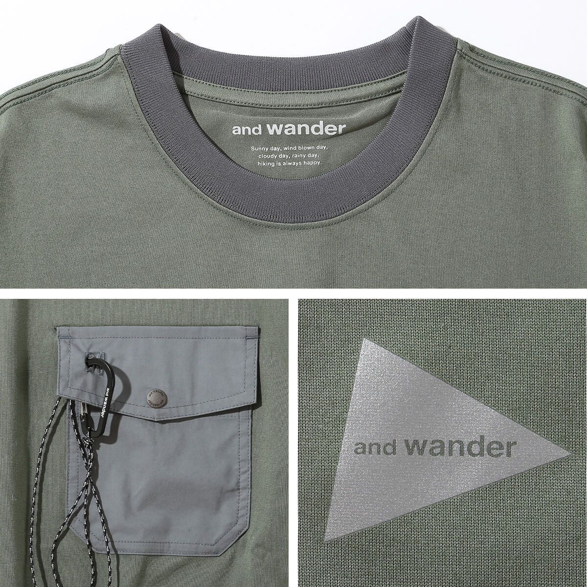 and wander アンドワンダー ポケットT｜SUNDAY MOUNTAIN｜サンデー