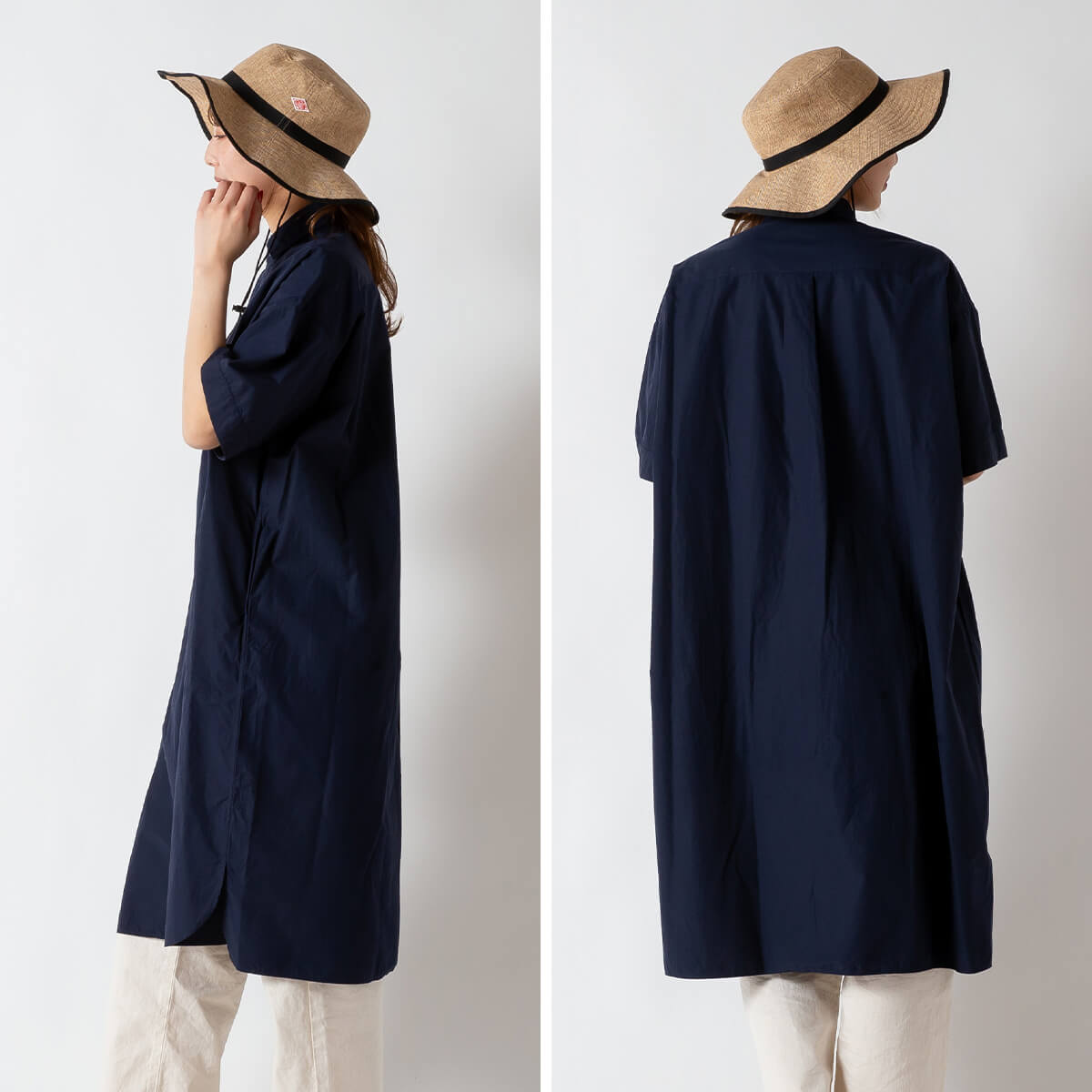 DANTON ダントン P.OドレスS/S コットンポプリン【ウィメンズ