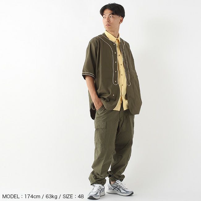 NIGEL CABOURN ナイジェルケーボン ベースボールシャツS/Sタイプ2