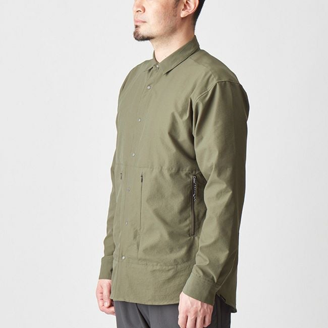 AXESQUIN アクシーズクイン L/Sベンチレーションシャツ メンズ｜SUNDAY