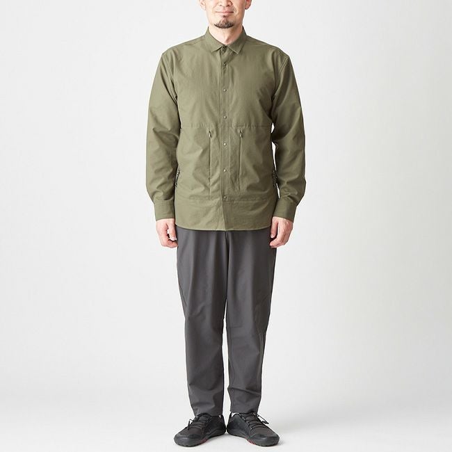 AXESQUIN アクシーズクイン L/Sベンチレーションシャツ メンズ｜SUNDAY