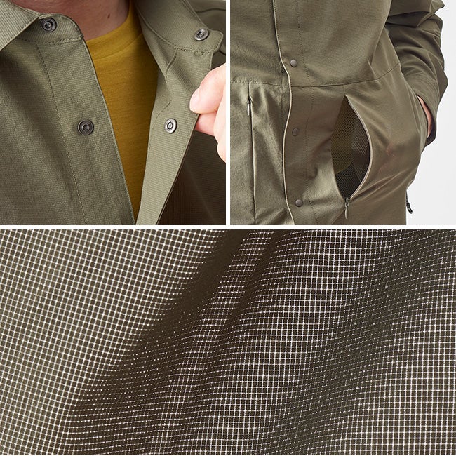 AXESQUIN アクシーズクイン L/Sベンチレーションシャツ メンズ｜SUNDAY