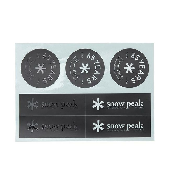 snow peak スノーピーク 65周年記念 ロゴステッカーセット｜SUNDAY