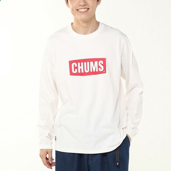 CHUMS チャムス チャムスロゴブラッシュドL/S Tシャツ