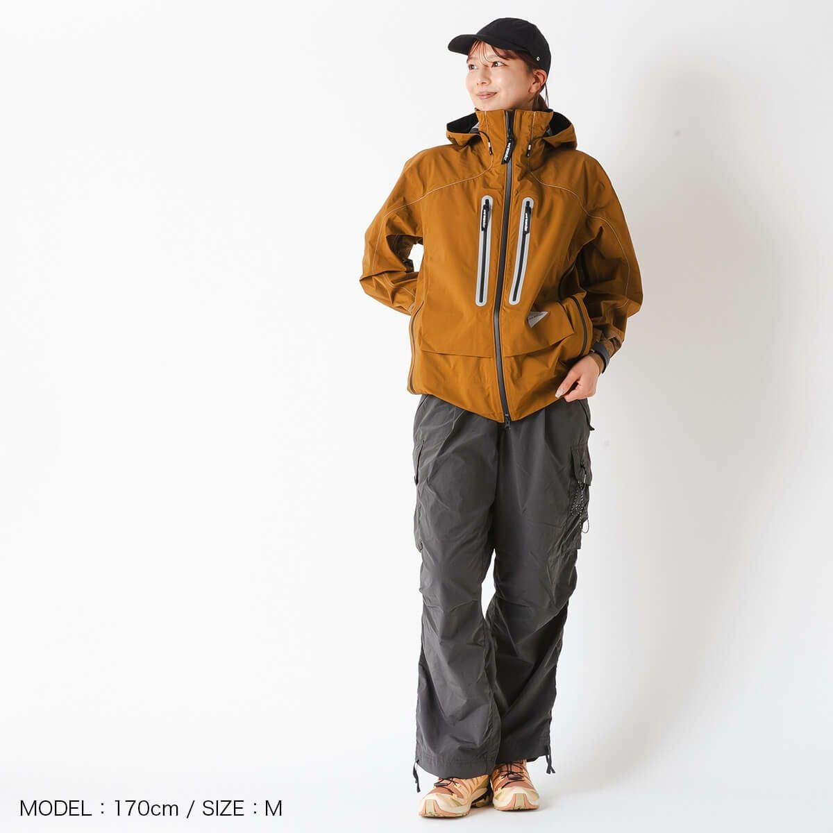 and wander アンドワンダー パーテックスシールドレインジャケット