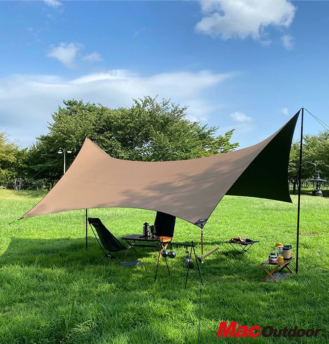 は*ま様 美品　Mac One マックワン ヘキサタープ レッド Lサイズ Mac Outdoor マックアウトドア マックワン ヘキサタープM｜SUNDAY