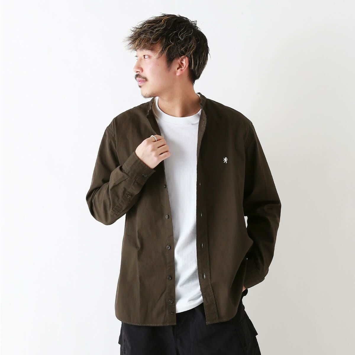 Gymphlex ジムフレックス バンドカラーシャツL/S メンズ｜SUNDAY