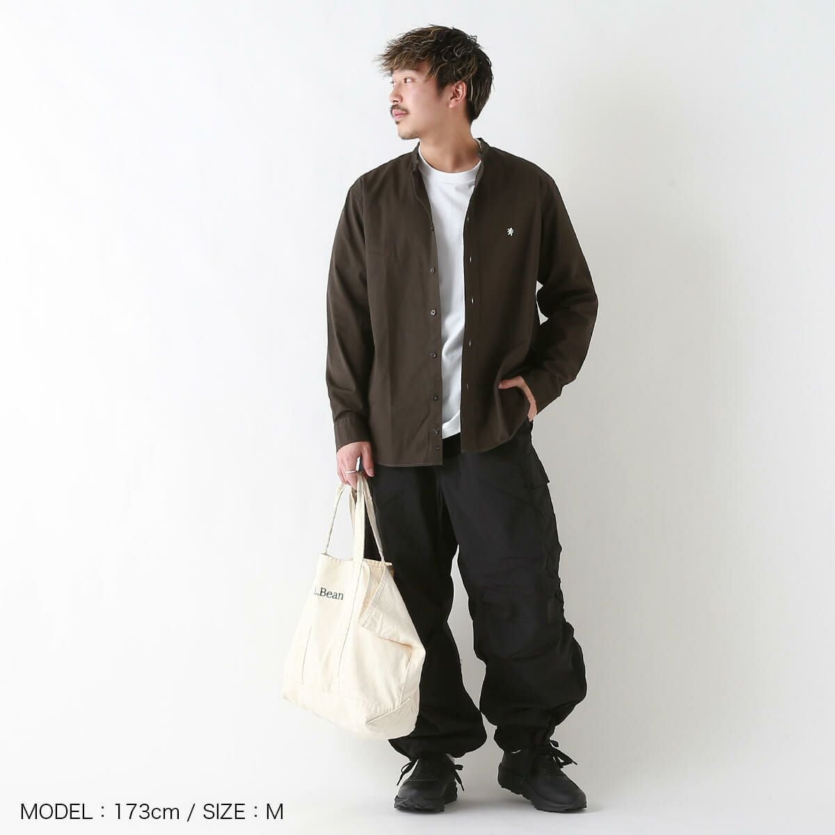 Gymphlex ジムフレックス バンドカラーシャツL/S メンズ｜SUNDAY