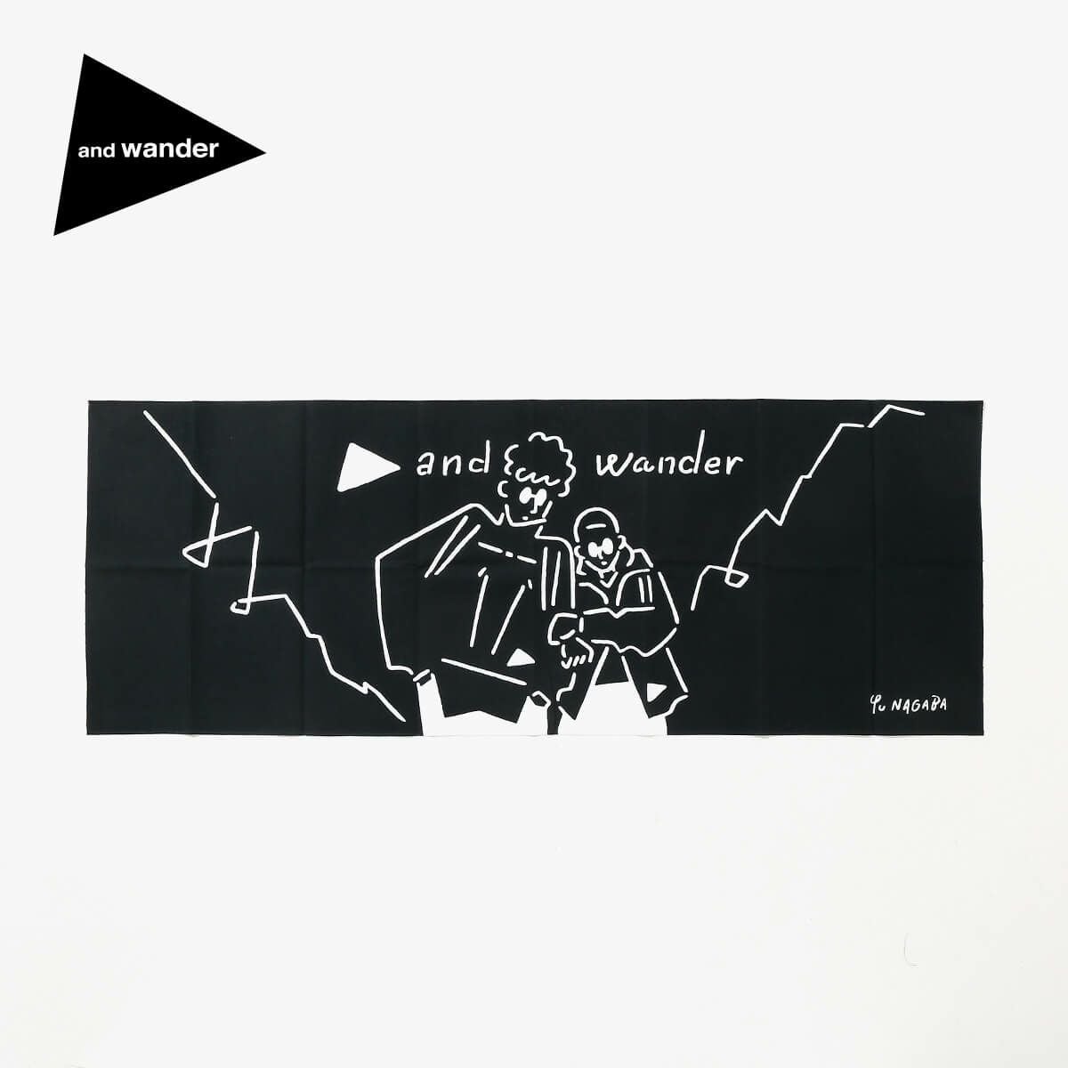 長場雄　てぬぐい　鳥獣戯画B Yu Nagaba×and wander 長場雄×アンドワンダー 手ぬぐい｜SUNDAY