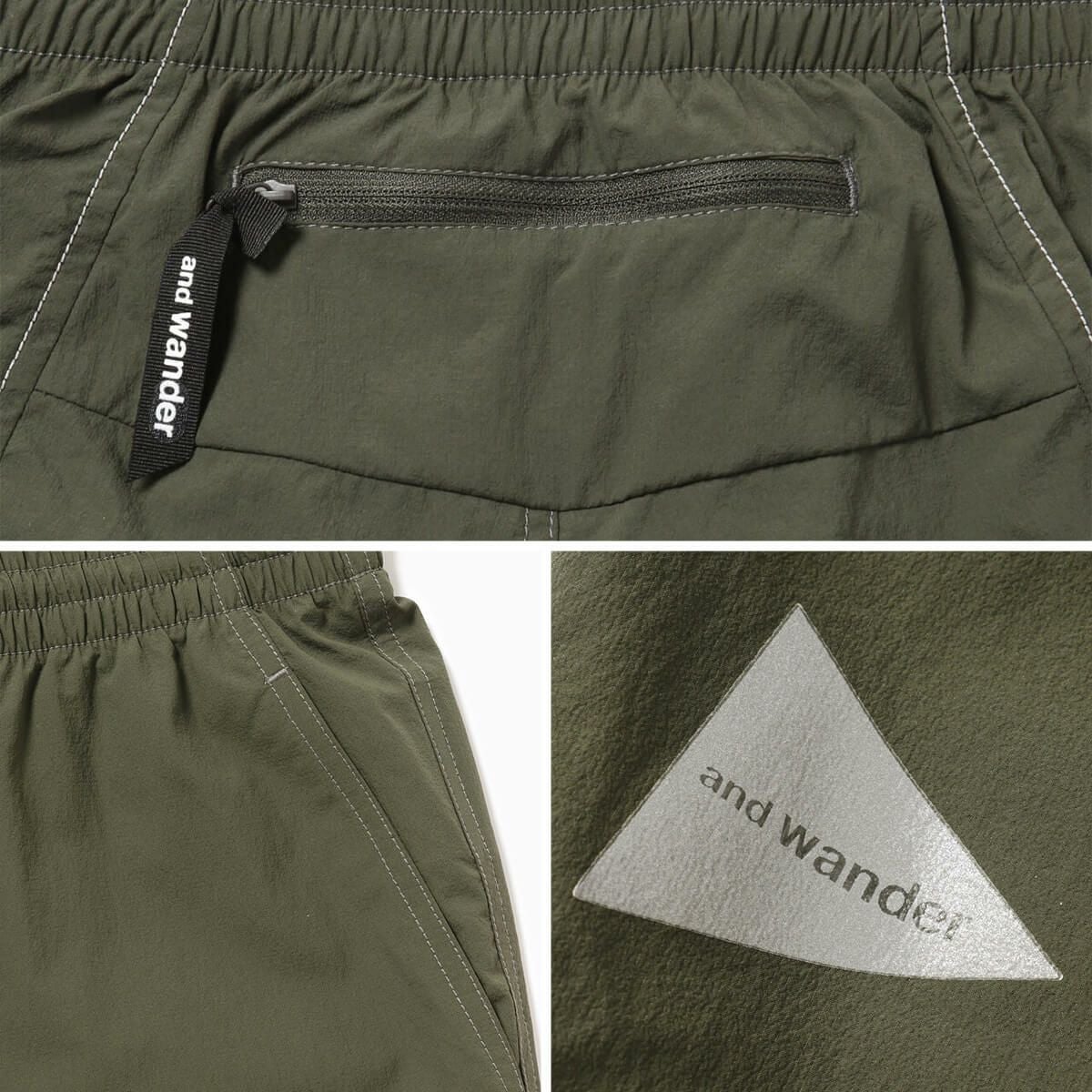 and wander アンドワンダー ストレッチリップパンツ｜SUNDAY MOUNTAIN