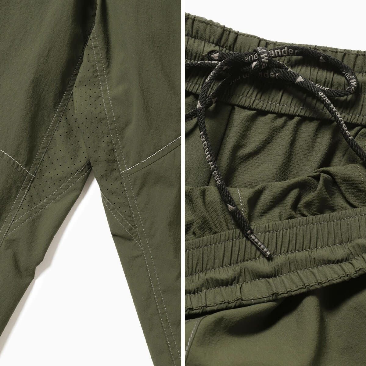 and wander アンドワンダー ストレッチリップパンツ｜SUNDAY MOUNTAIN