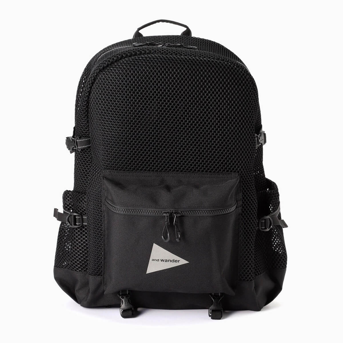 最終額【新品】and wanderバイカラー水色×黒色3Dメッシュボディバッグ 3D mesh waist bag | and wander（アンドワンダー） ｜【公式】通販mix