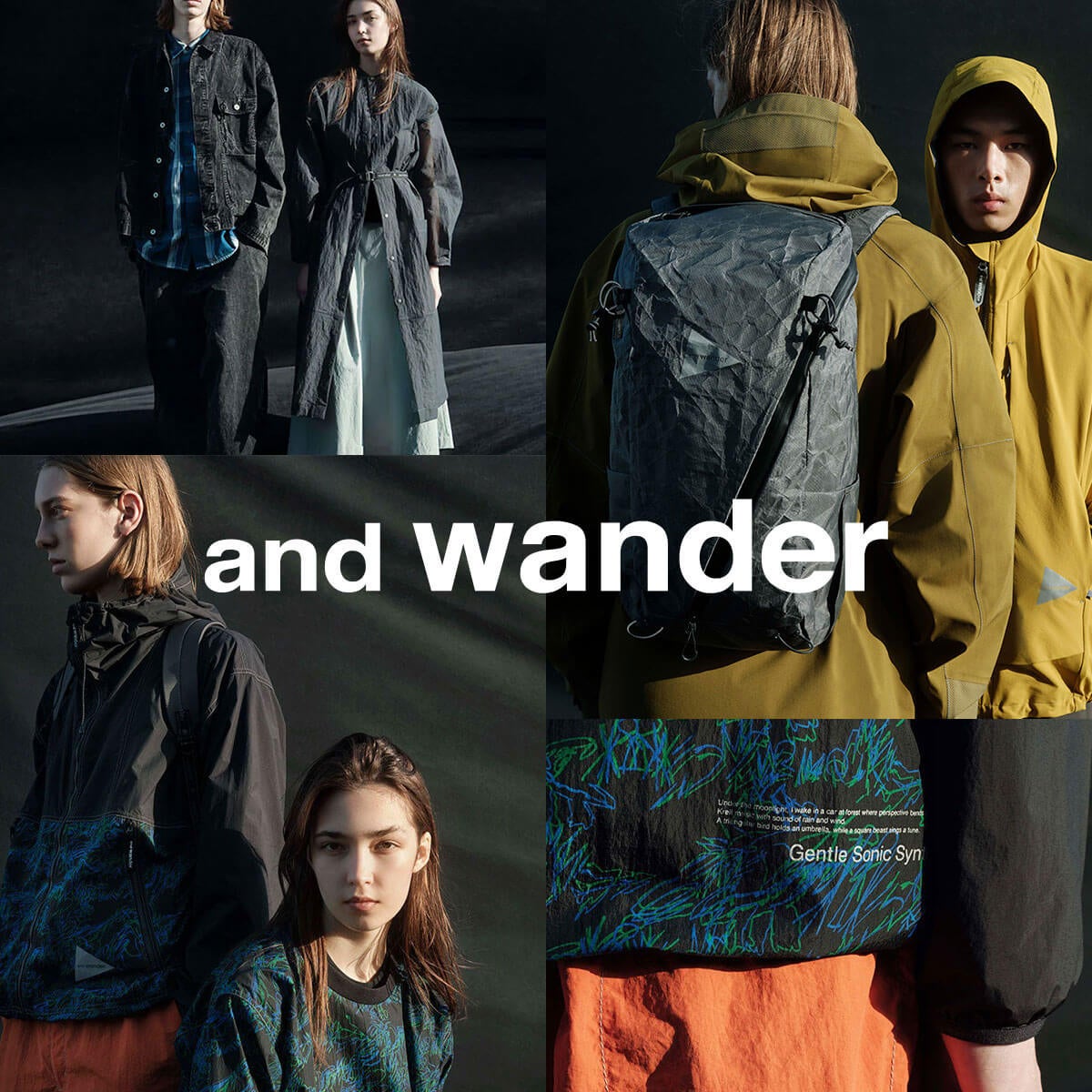 最終額【新品】and wanderバイカラー水色×黒色3Dメッシュボディバッグ 3D mesh waist bag | and wander（アンドワンダー） ｜【公式】通販mix