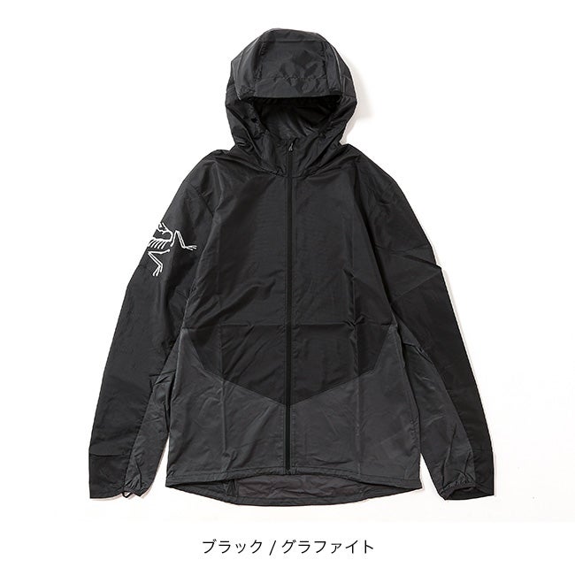 アークテリクス  ウィンドシェルジャケット   34438 Arc'teryx CA34438 Soft-Shell Full-Zip Jacket Black Women's Medium
