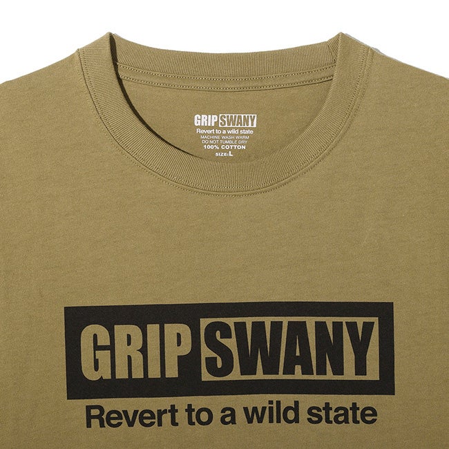 GRIP SWANY グリップスワニー ボックスロゴTEE｜SUNDAY MOUNTAIN