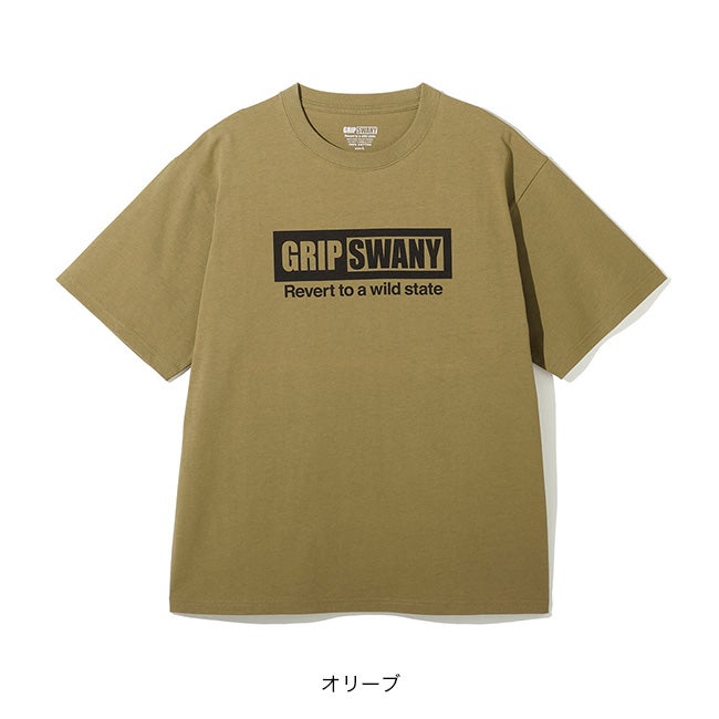 GRIP SWANY グリップスワニー ボックスロゴTEE｜SUNDAY MOUNTAIN