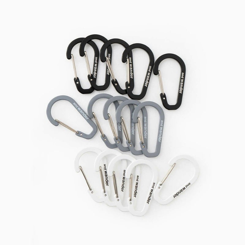 and wander アンドワンダー ミニカラビナセット