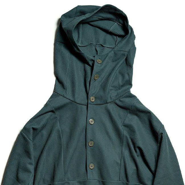 STATICスタティックダブルセルパーカーS グレイ DOUBLECELL PARKA（季節の変わり目の行動着にちょうどいい／フード付き