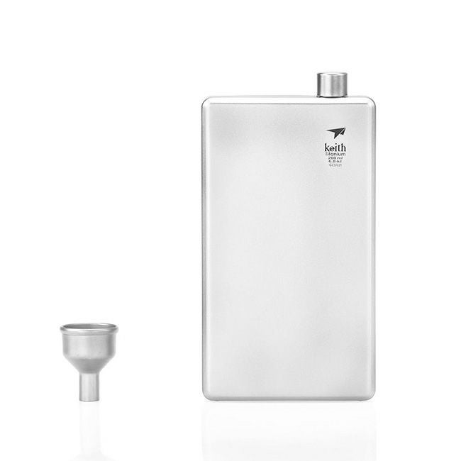 keith キース チタン角型スキットル 120ml｜SUNDAY MOUNTAIN｜サンデー