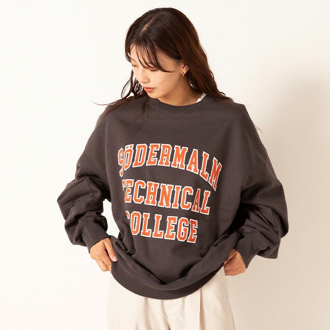 F/CE. エフシーイー REスウェットカレッジクルー