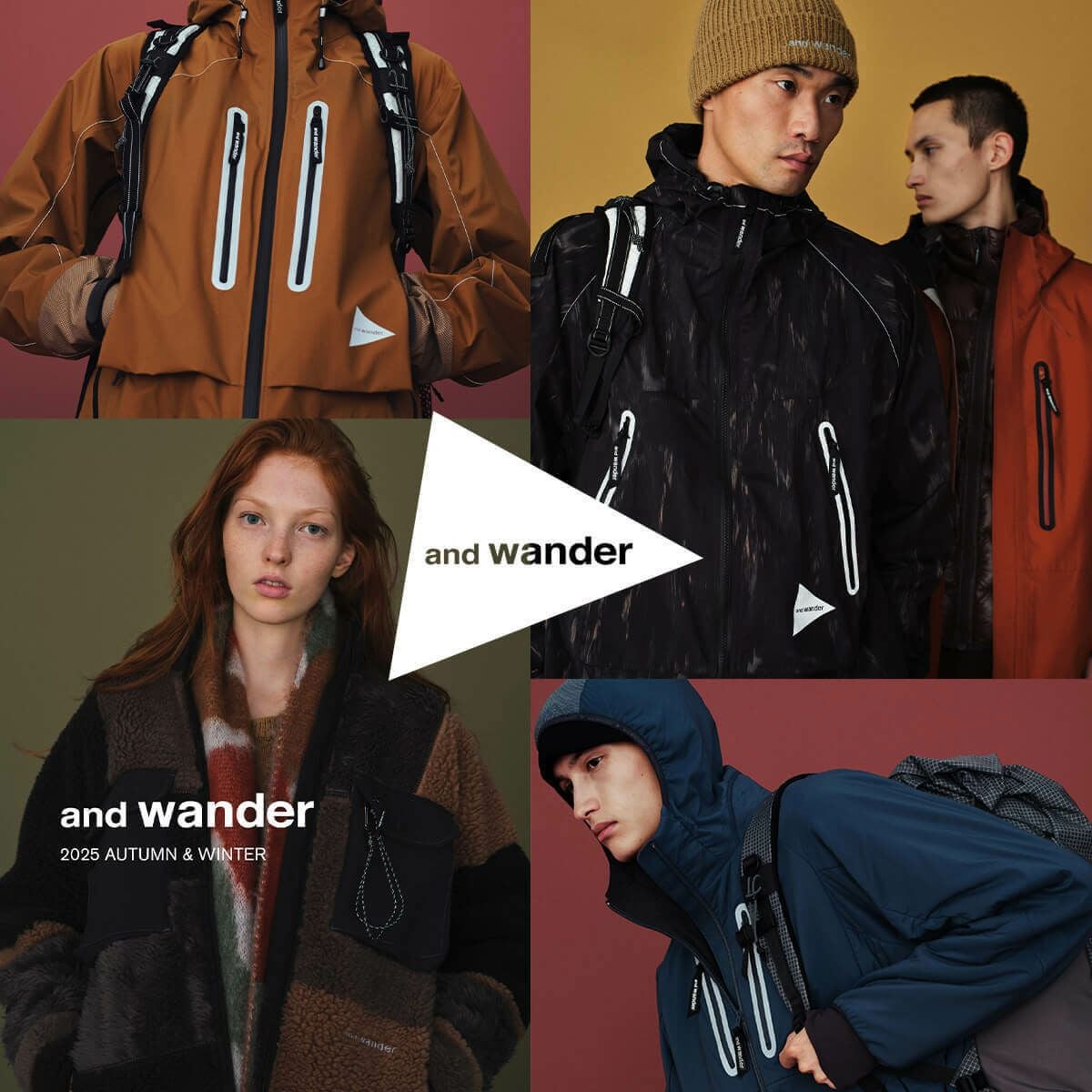 and wander アンドワンダー PEワッフルショートレングスT【ウィメンズ