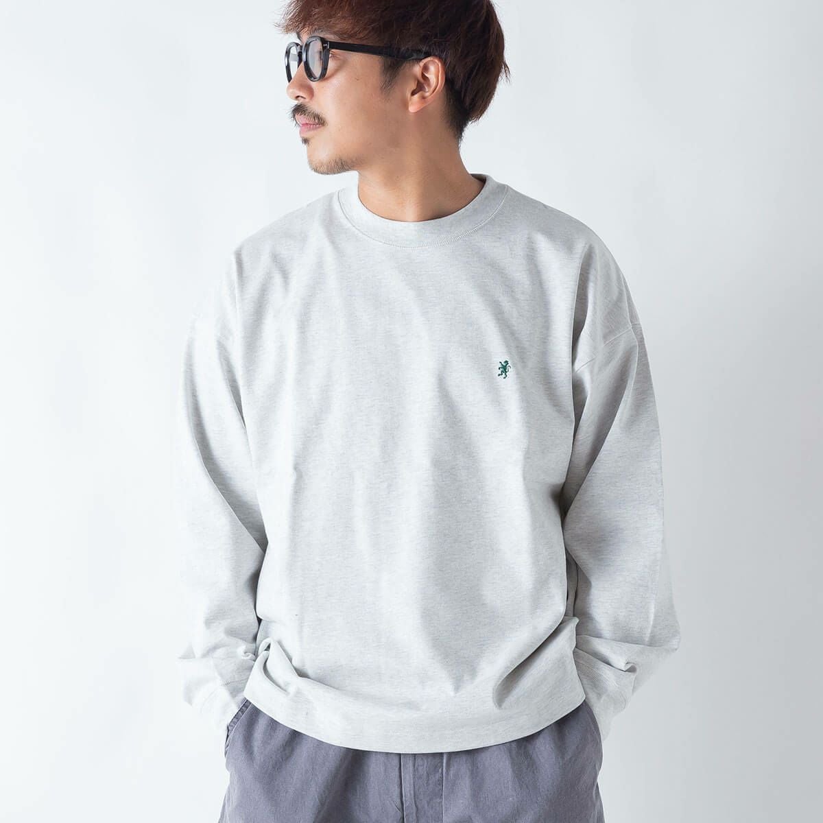 Gymphlex ジムフレックス クルーネックL/S Tシャツ ヘビーウェイト