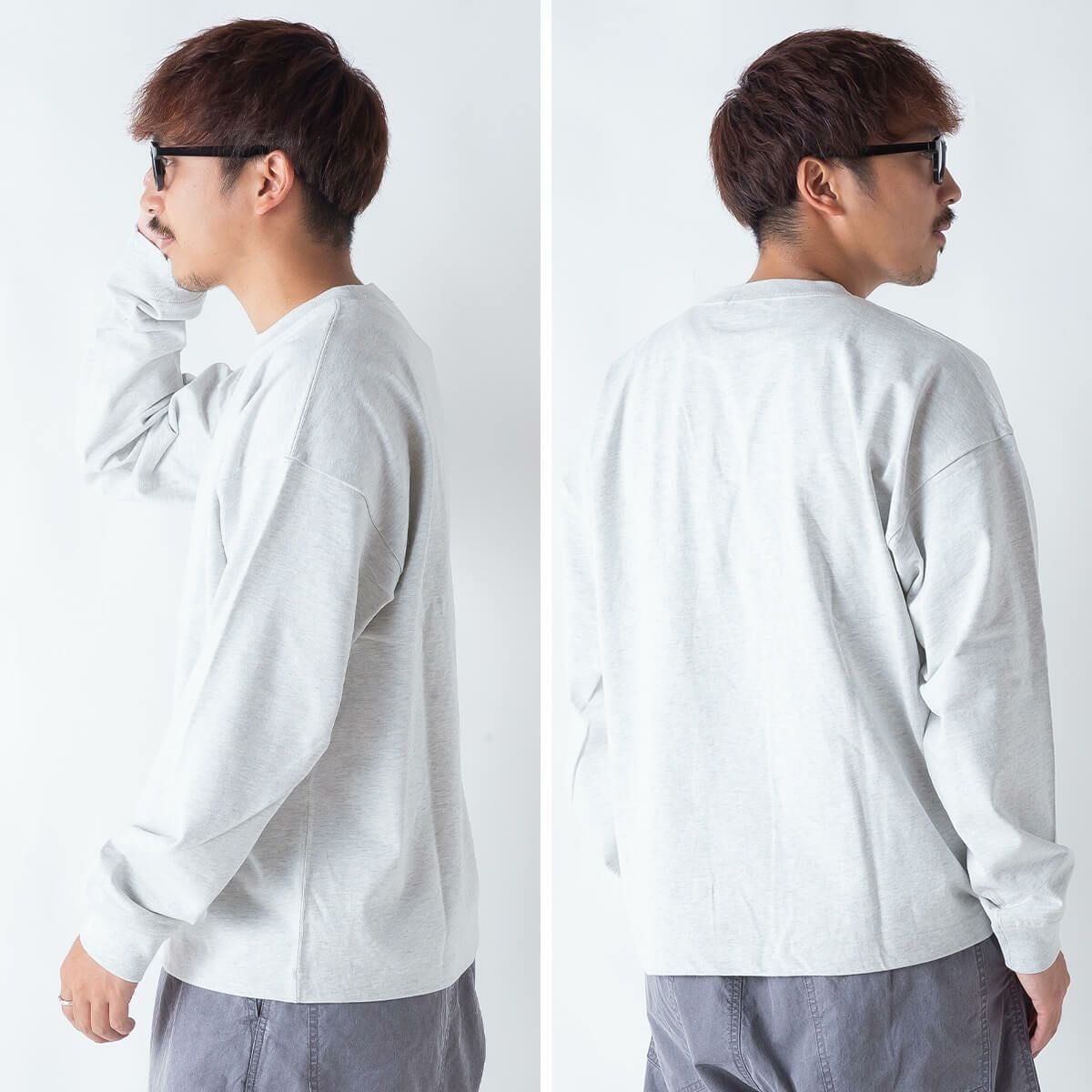 Gymphlex ジムフレックス クルーネックL/S Tシャツ ヘビーウェイト