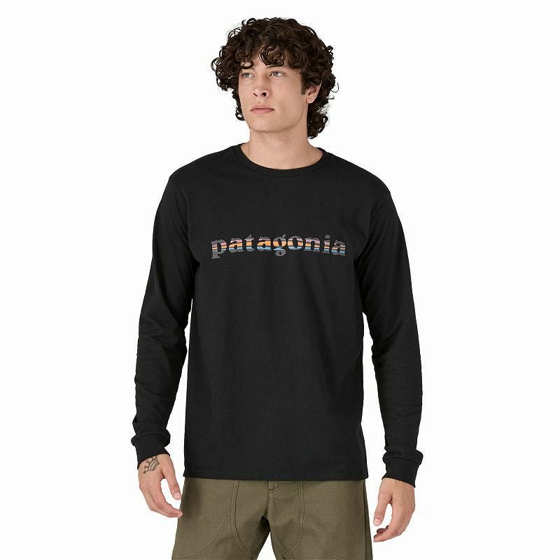 patagonia パタゴニア L/S'73テキストロゴレスポンシビリTee メンズ