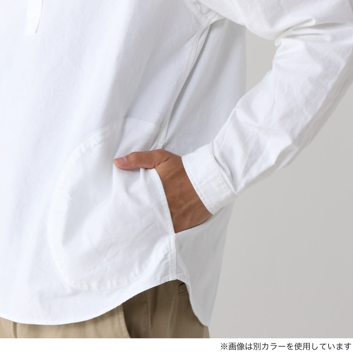 DANTON ダントン ラウンドカラーP.OシャツL/S オックスフォード メンズ